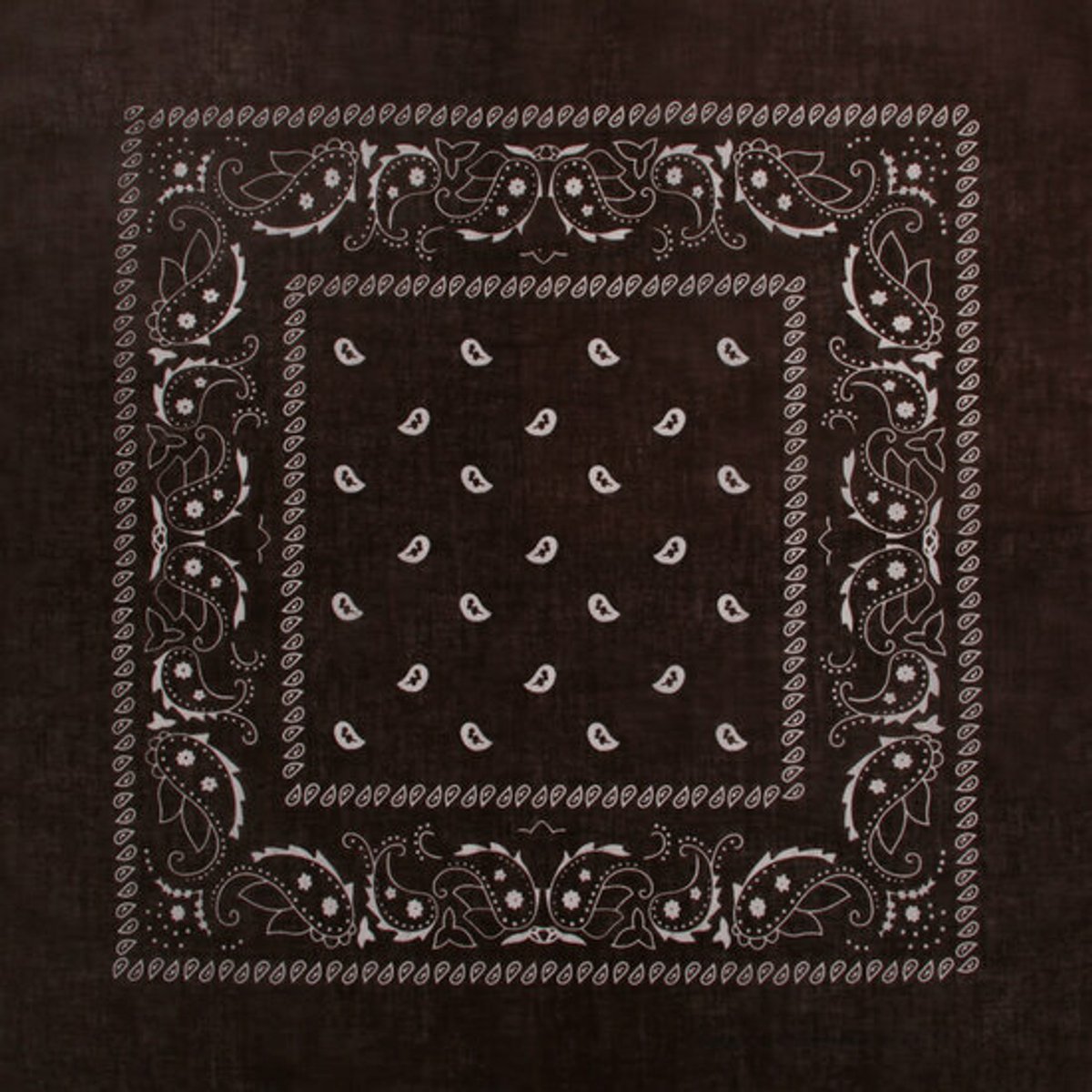 Haarsoires Haarband Bandana Zakdoek 55cm – Paisley Print – Donkerbruin - Multifunctioneel Accessoire voor Haar, Festivals en Mode - One Size & Unisex
