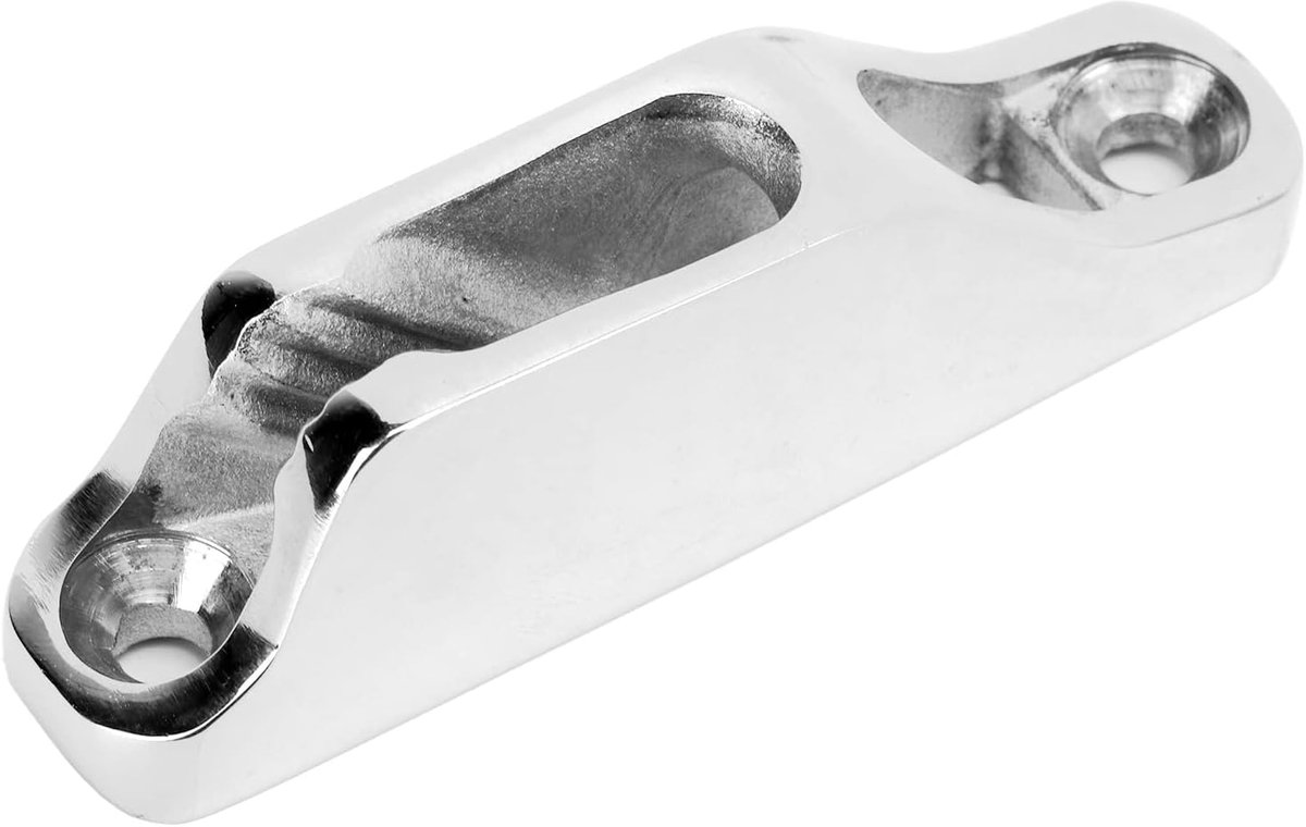Boat Rope Clam Cleat, 18x80mm Hardware Marine Grade 316 Stainless Steel Boat Cleat Rope for Ship Kayak Accessories - ShopVlot