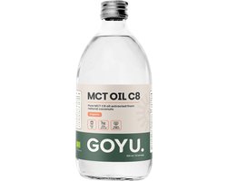 GOYU MCT C8 Olie Biologisch 500 ml - Palmolievrij – Mct olie c8 - Keto – Kokosolie – Bulletproof - Vegan - Zonder toevoegingen - Lab getest - 41 dagen voorraad