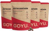 GOYU Astaxanthine 8 mg Combideal 4x 60 Capsules - Astaxanthine uit Haematococcus pluvialis - 8 mg per capsule - 60 capsules - Vegan - Zonder toevoegingen - Lab getest - 60 dagen voorraad per zakje