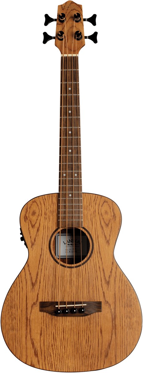 LANIKAI LKUOAEBU Basukelele, Oak Series, Voorversterker, Tas
