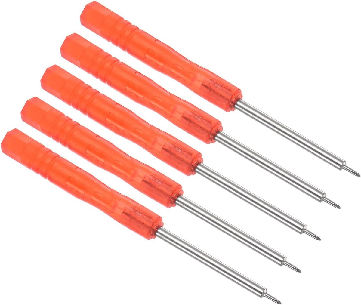 Kruiskop Schroevendraaier 1,2mm - Stalen schacht 85mm - Rood antislip handvat - Ideaal voor elektronica en horloges - ShopVlot