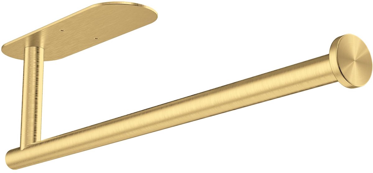 Famanu – Gouden keukenrolhouder van roestvrij staal, papieren handdoekhouder voor wandmontage, zelfklevend voor badkamer en caravan