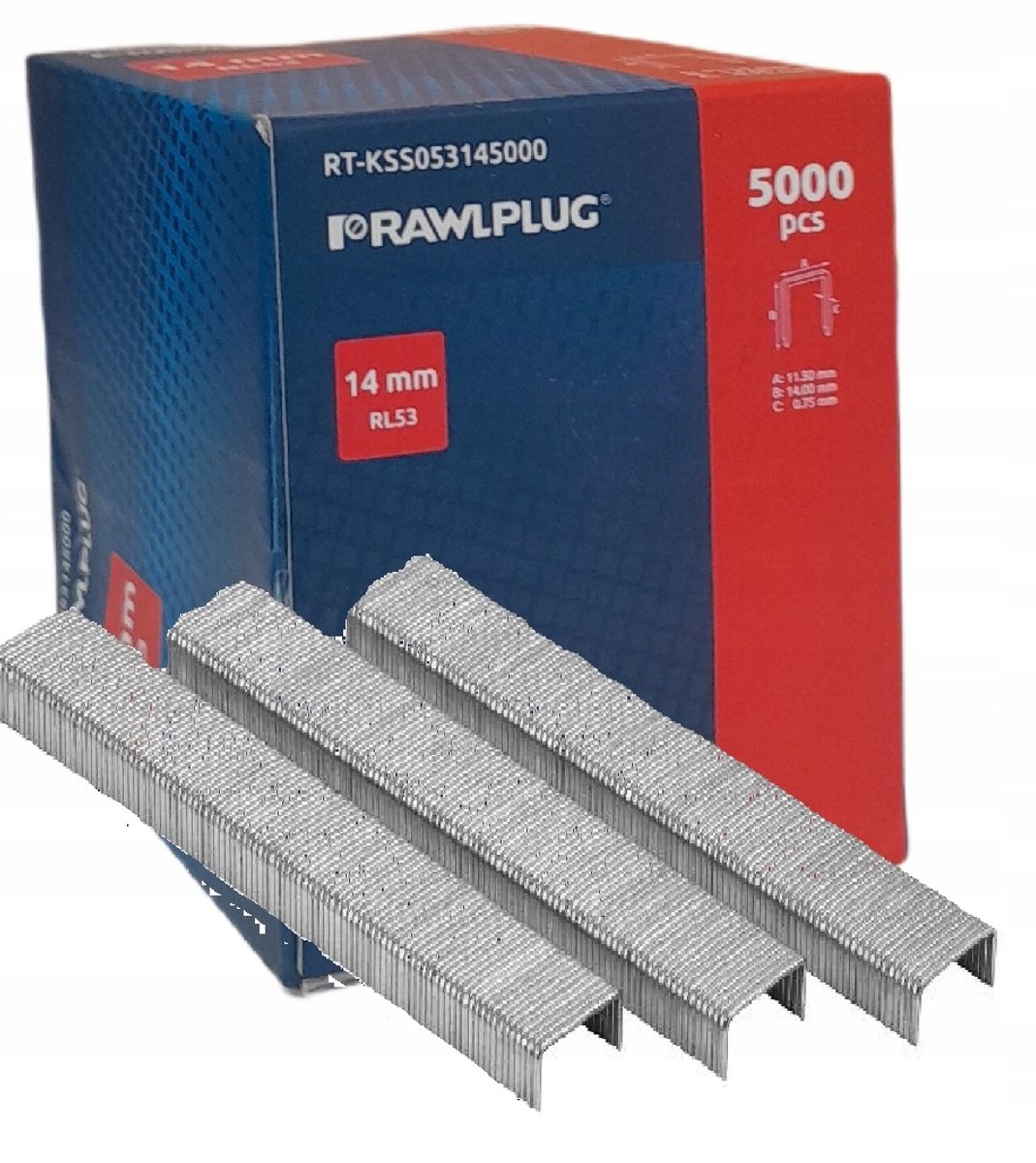 Rawlplug RL53 Nietnagels 14mm - 5000 stuks