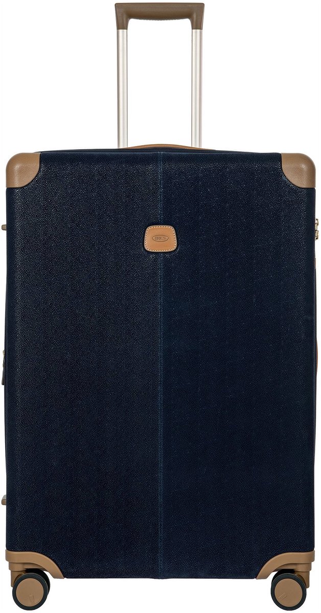 Bric's Life 4 wielen Trolley L 78 cm met uitbreidingsplooi - Harde bagage - TSA slot - blue