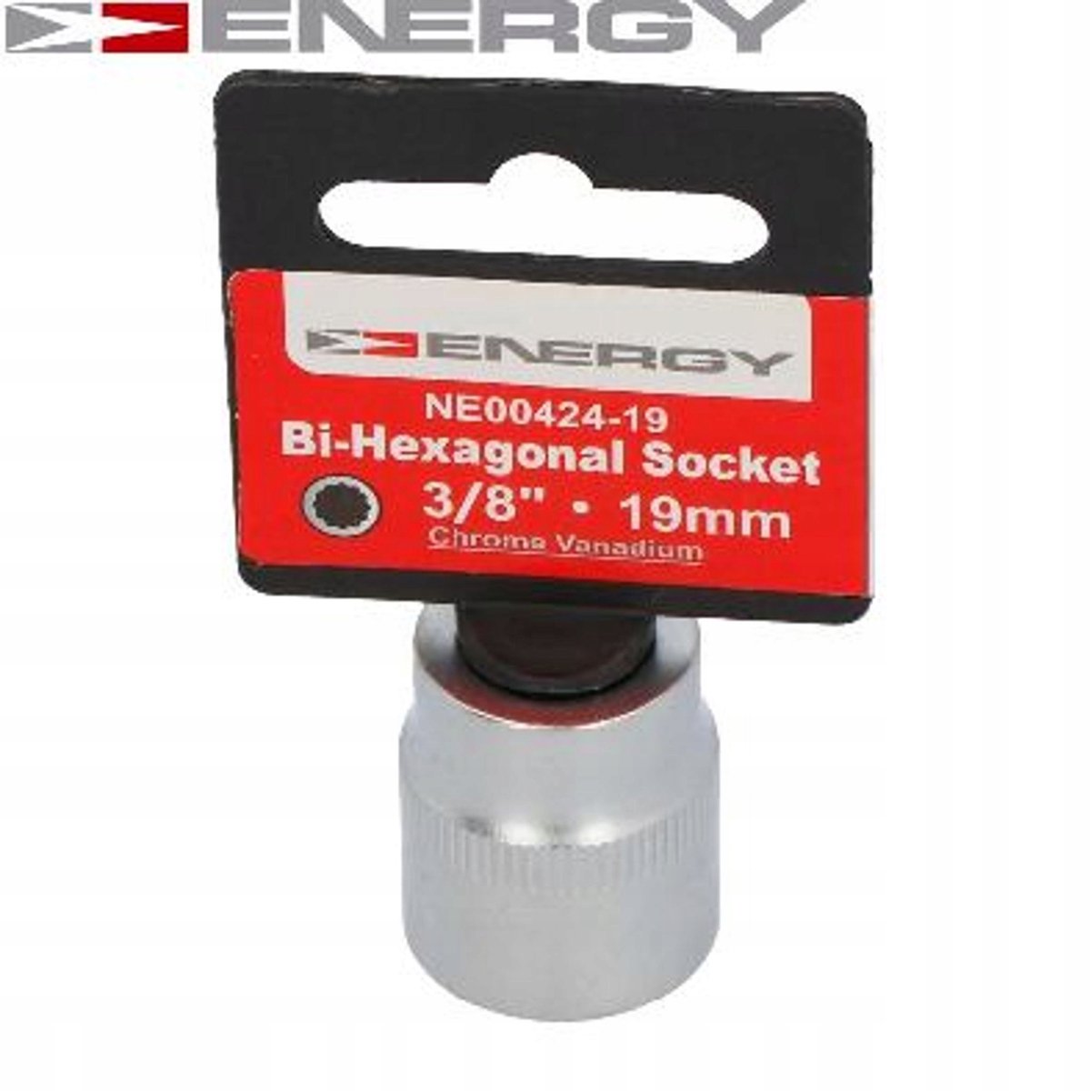 Energy Dopsleutel 3/8" 19mm Twaalfhoekig
