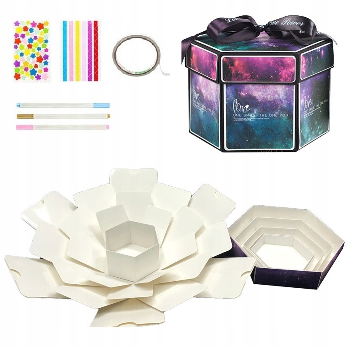 Exploding Box Cadeau Album - 24 Foto's, DIY Decoratie
