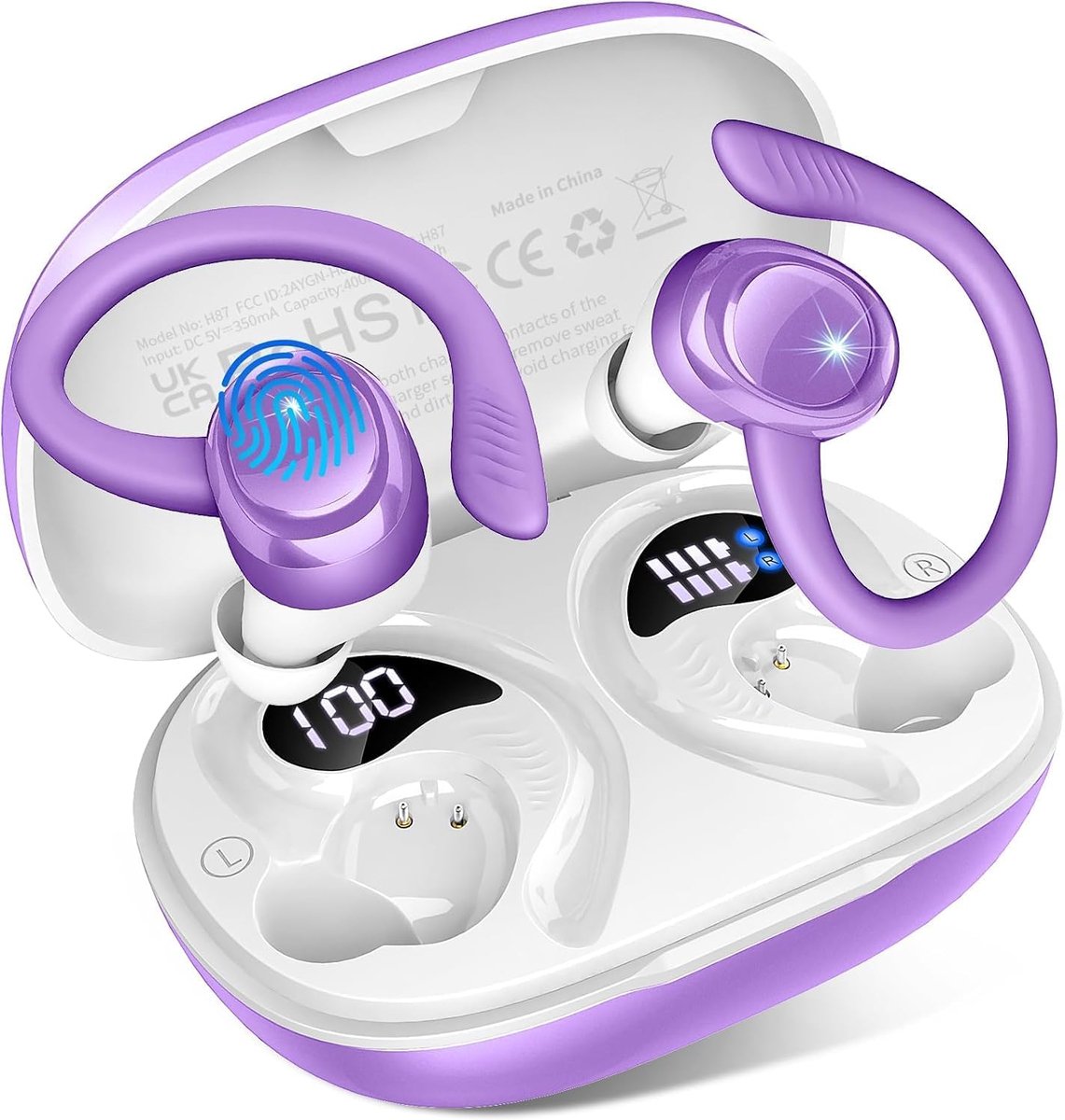 Bluetooth 5.4 hoofdtelefoon, in-ear hoofdtelefoon, draadloos, Bluetooth IPX7, L205 - ShopVlot
