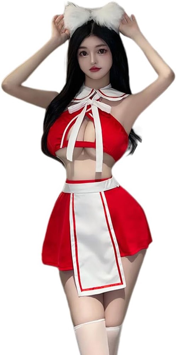 Sexy Women JK Uniform Academy Feng Shui Handwear Japanese Anime Cute And Playful Cosplay Female Student Underwear - ShopVlot