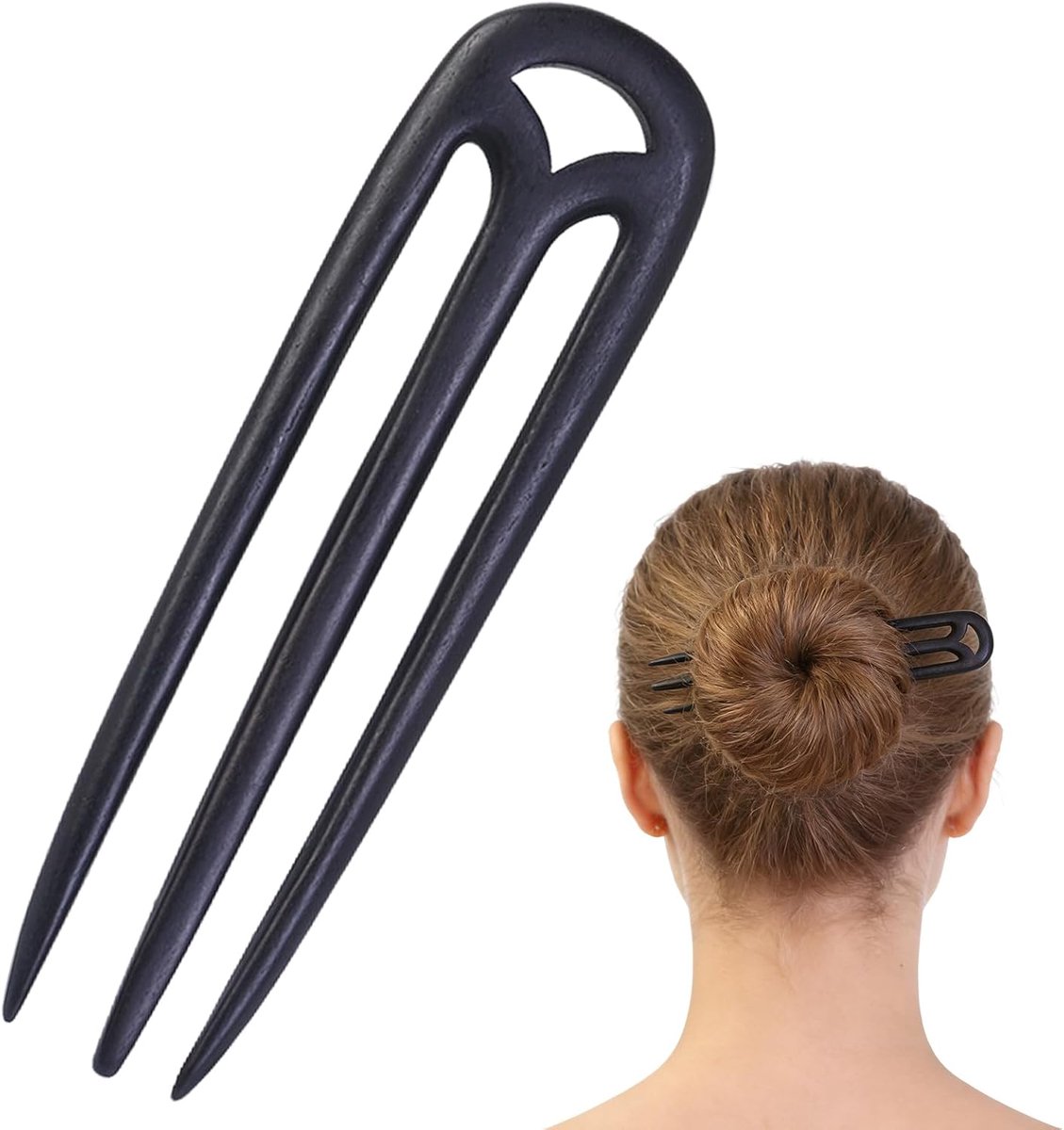 Haarspelden U-vormig - Sandelhout - Franse stijl - Perfect voor alle haartypes - ShopVlot