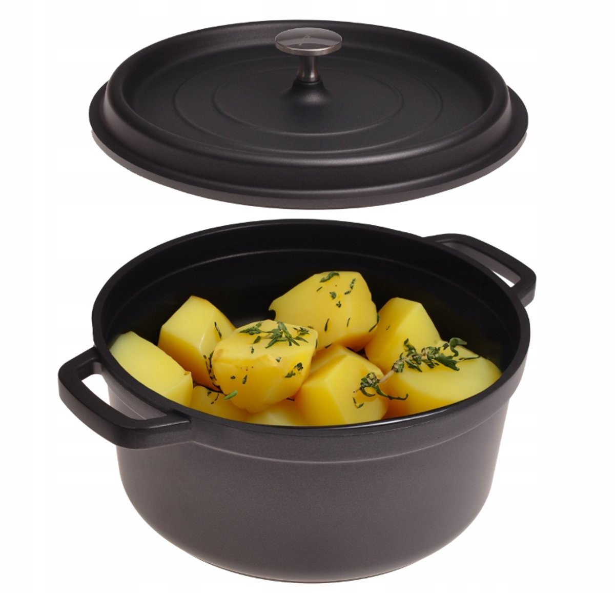 Aluminium Pan 16cm met Deksel - Geschikt voor Inductie & Oven