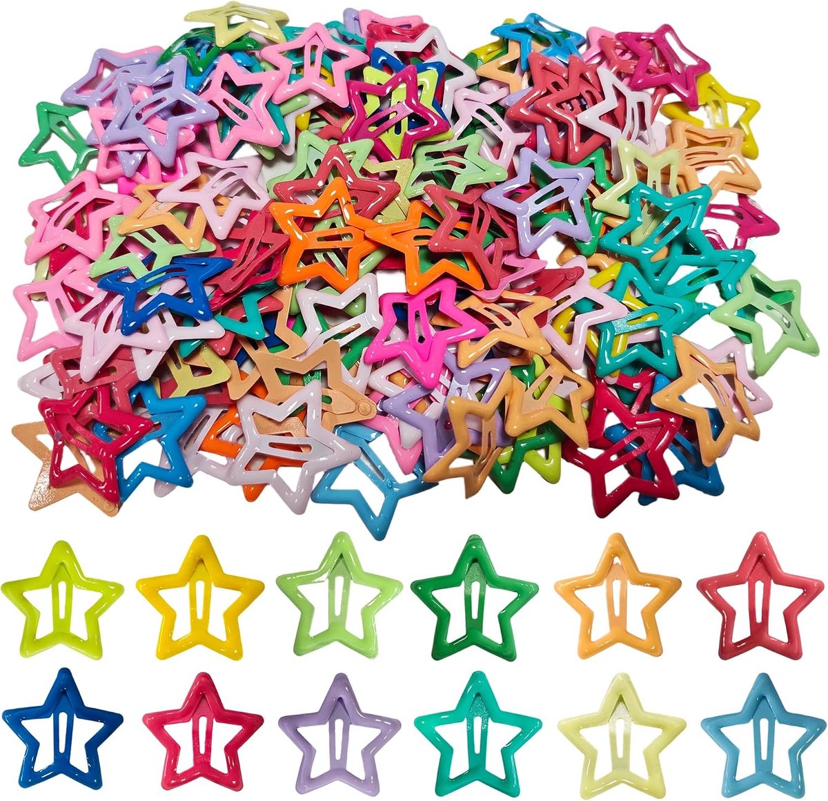 150 stuks ster haarspelden Y2K accessoires mix - ShopVlot