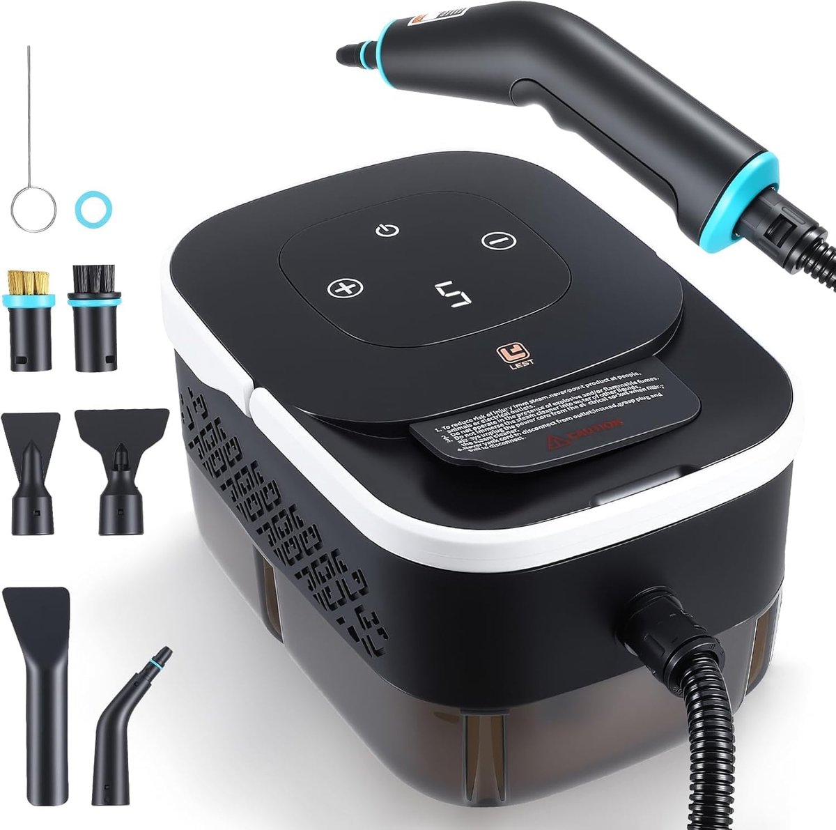 Steam Cleaner Hand Steam Cleaner 2500 W with 6 Adjustable Speeds and 8 Spray Types, 1250 ml Water Tank, High-Pressure - ShopVlot