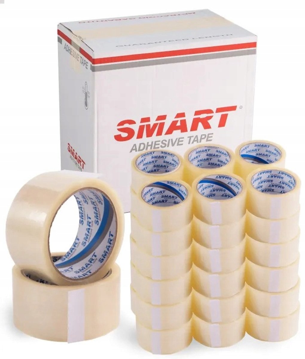 36x Pakkettapes 48mm x 45m Transparant Acryl SMART Verpakking