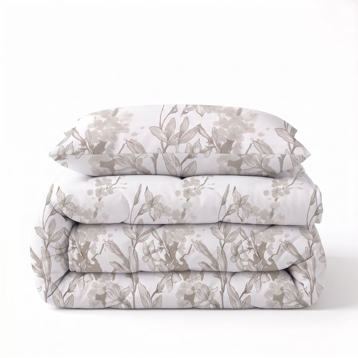 Sleeptime® 2 in 1 Dekbed zonder Overtrek Fynn - Wasbaar Dekbed - 140 x 220 cm + 1 x kussensloop 60x70 - Wit