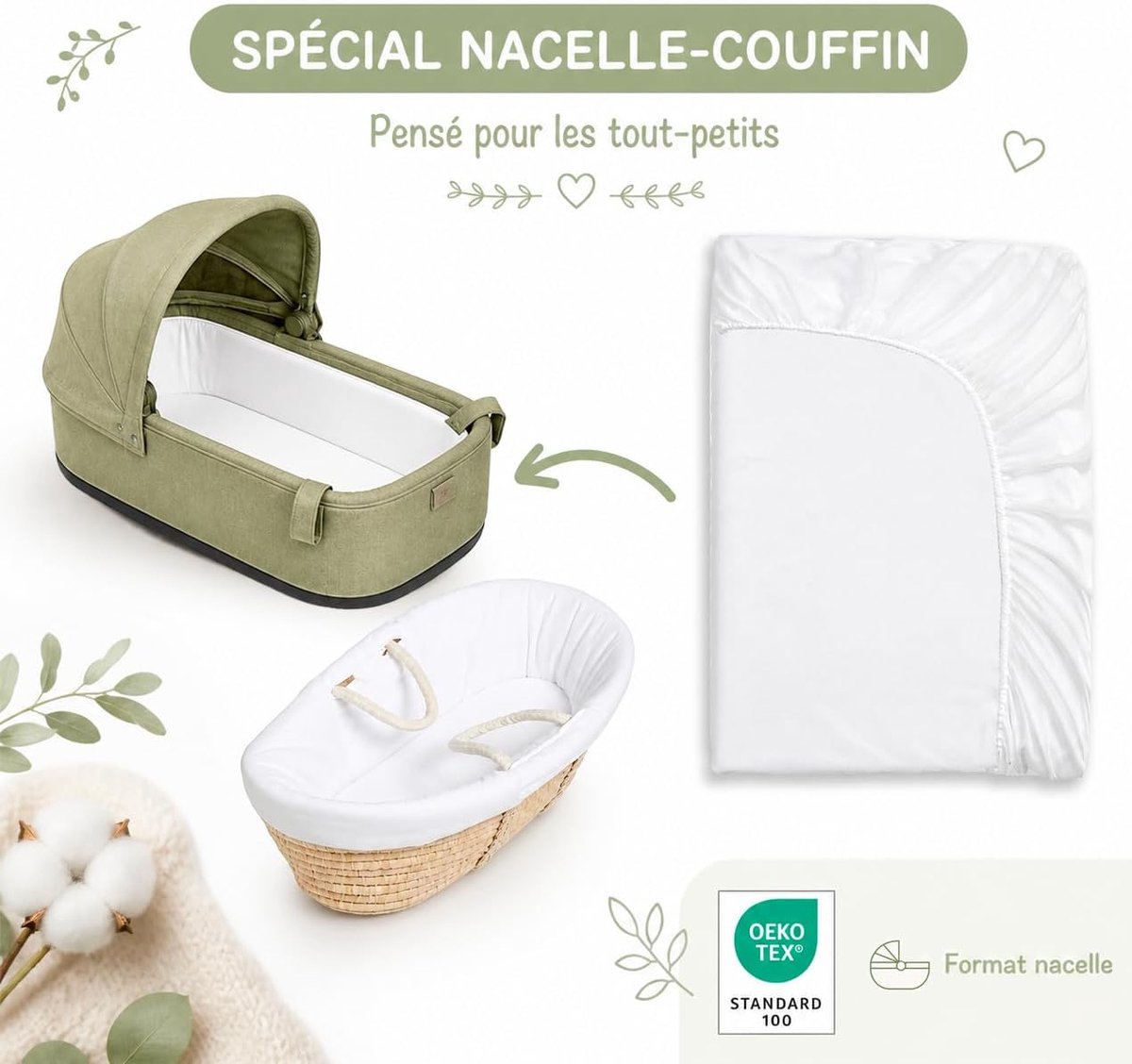 Mattress Protector for Cot, 100% Waterproof, Oeko-Tex, Absorbent and Breathable, for Cot, Waterproof, without Chemical - ShopVlot