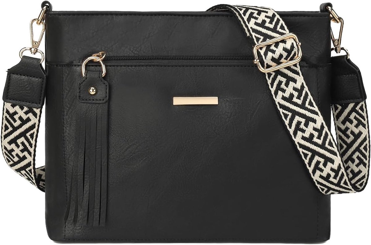 Gladdon Women's Small Handbag Medium Vegan Leather Shoulder Bag Crossbody Bag Multiple Compartments with Adjustable - ShopVlot