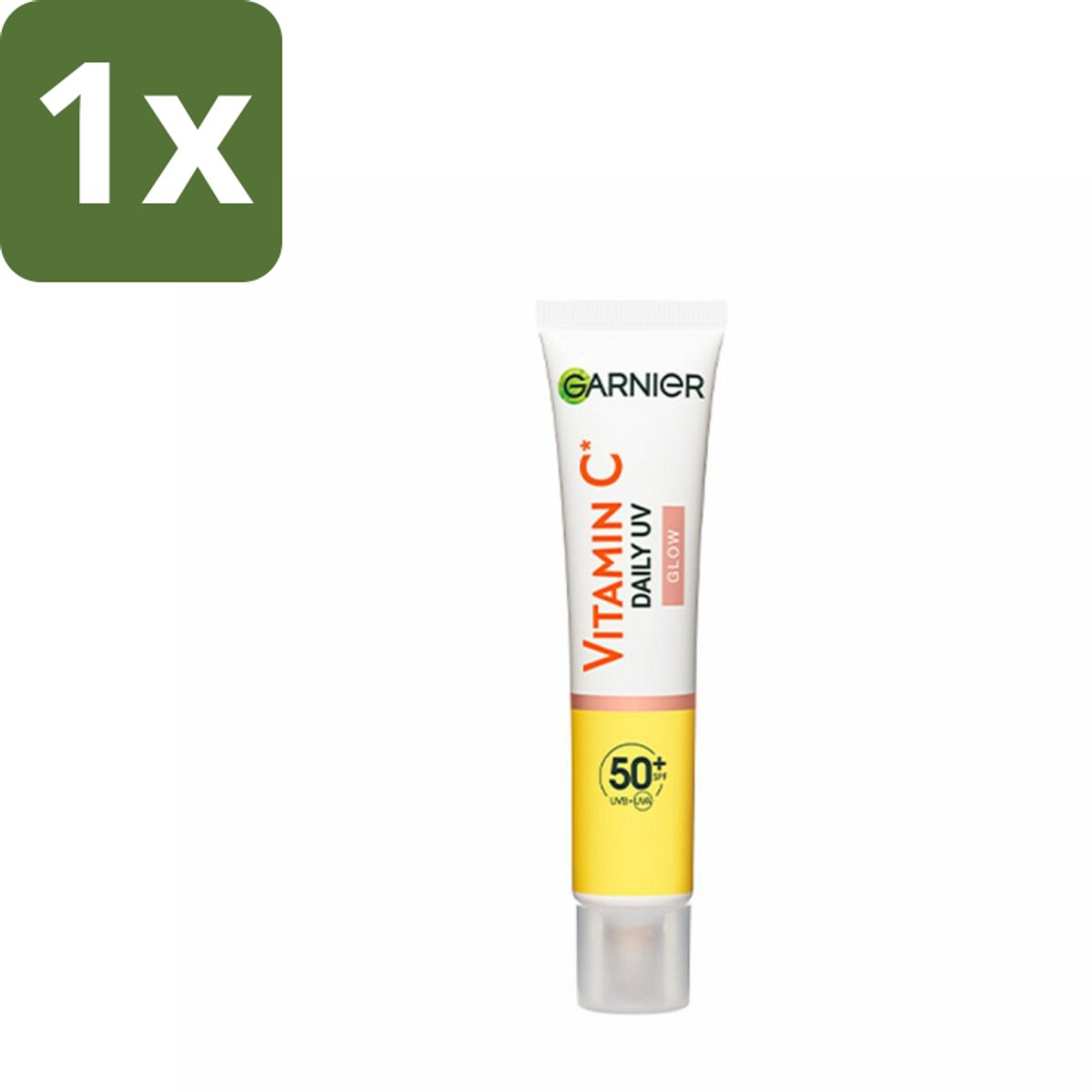 1 x Garnier - SkinActive - UV Fluid - Vitamine C - Anti-Pigmentvlekken - SPF 50+ - 40 ml - Vitamine C - UV Bescherming - Anti-pigmentvlekken - SPF 50+ - Huidverzorging
