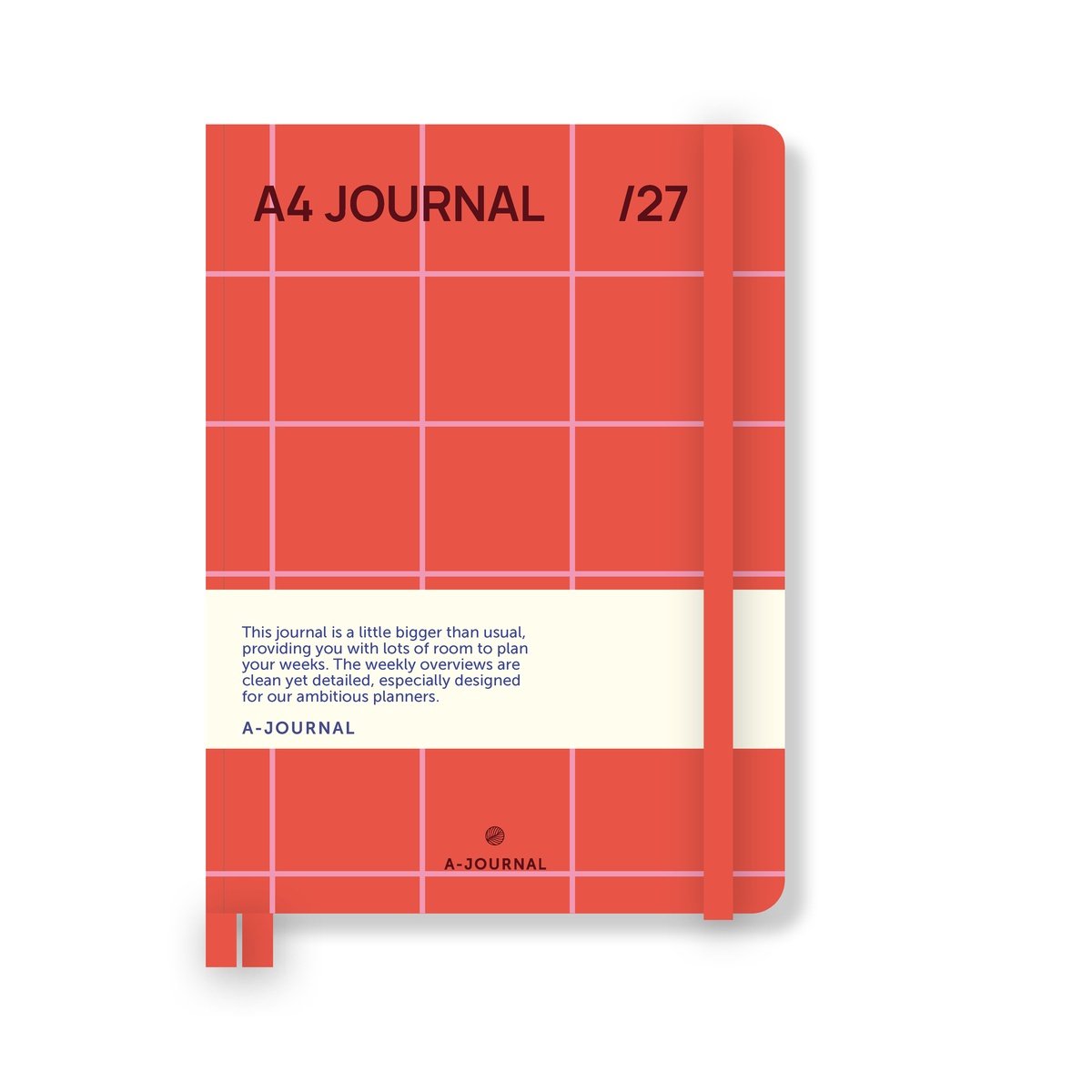 A4 My Journal Agenda 2027 - Roze Rood