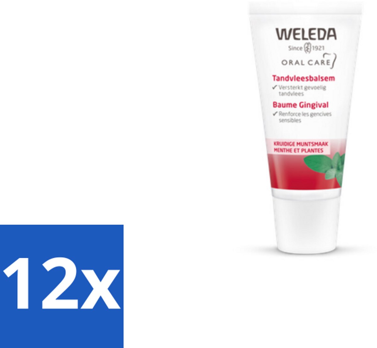 12 x WELEDA - Tandvleesbalsem - 30 ml - Tandvleesbalsem - Tandvleesverzorging - Gevoelig Tandvlees - Rood Tandvlees - Natuurlijke Tandvleesbalsem