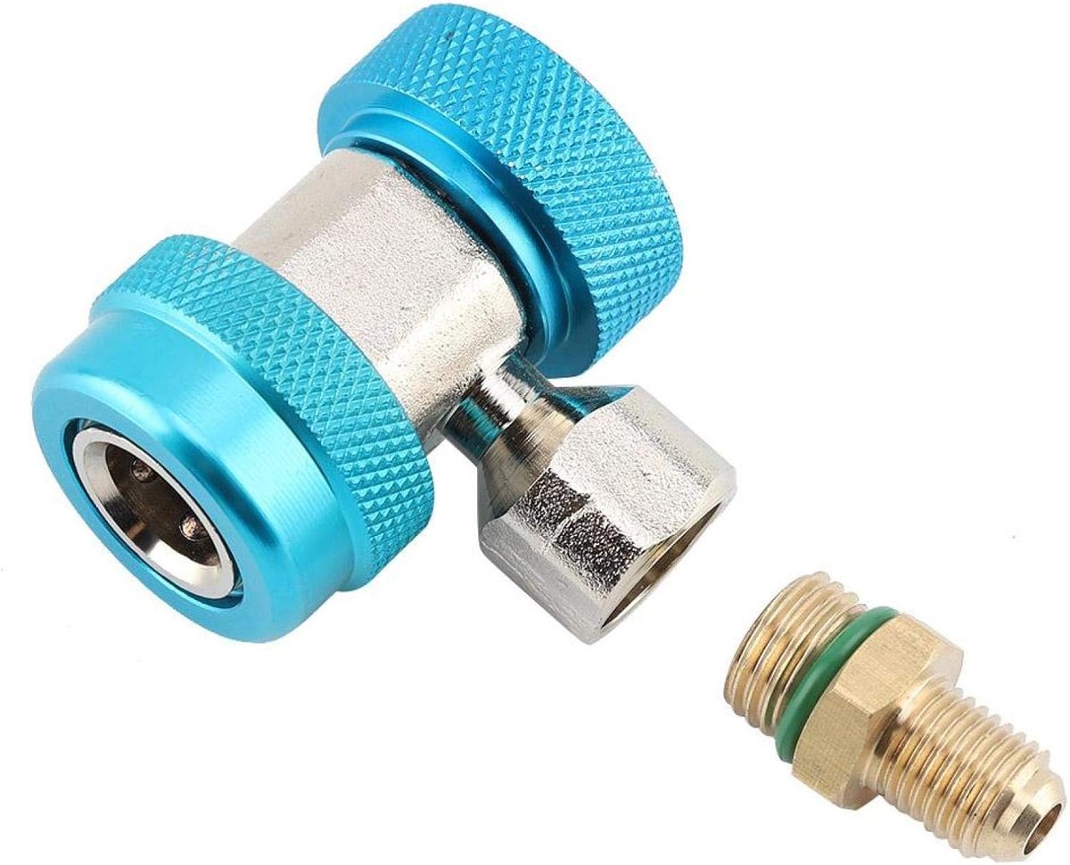 Quick Coupler R134 A/C Low/High - Blauw - Veilig en betrouwbaar - Eenvoudige aansluiting - ShopVlot