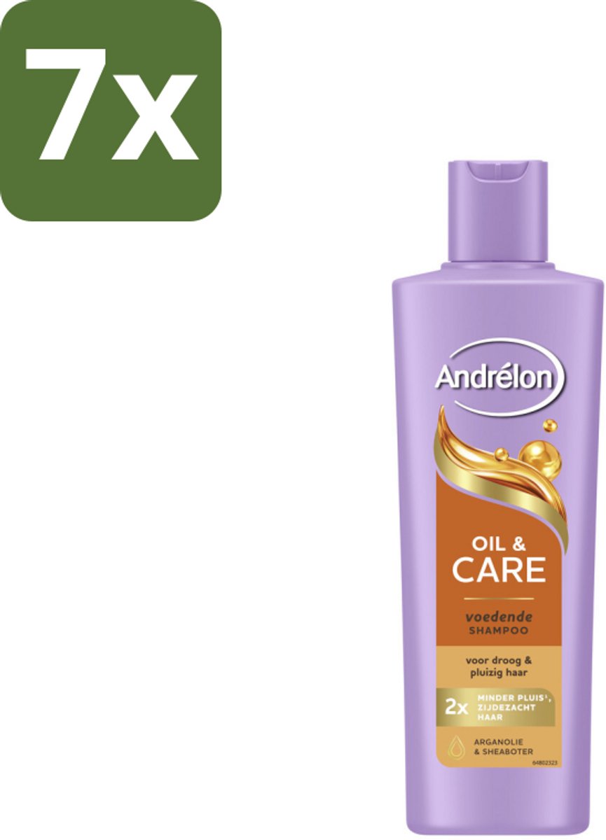 Andrélon – Shampoo – Oil & Care – 250 ml - Bulkverpakking - 7 stuks