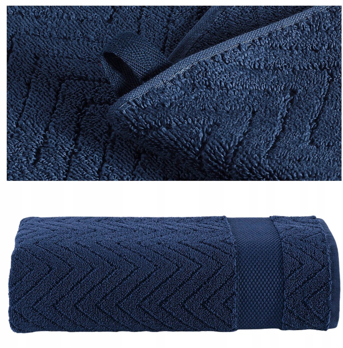 Zander Premium Katoenen Badhanddoek 70x140 cm - Hotelkwaliteit Marineblauw