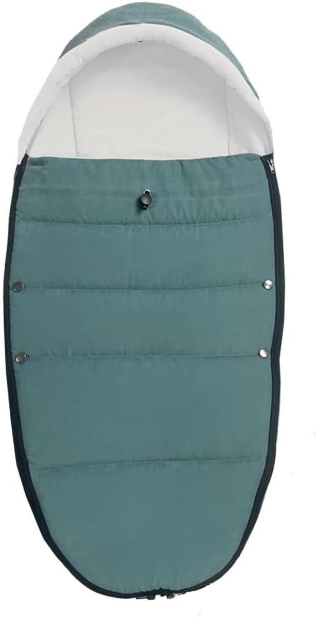 Buggy voetenzak - waterblauw - zachte voering - machinewasbaar en waterdicht, inclusief draagtas