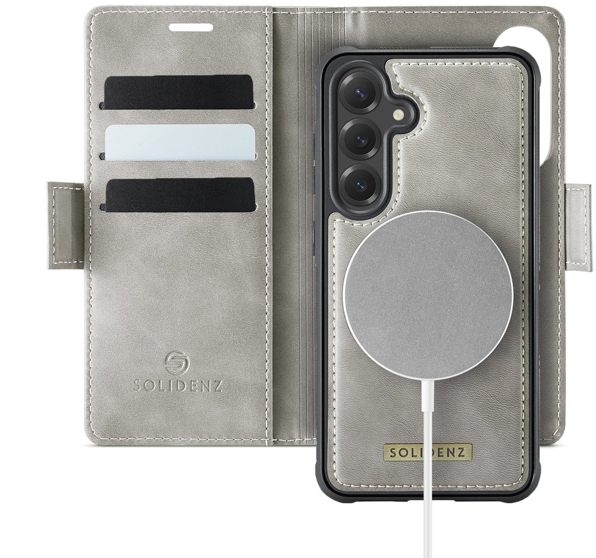 Solidenz 2-in-1 hoesje - Geschikt voor Samsung Galaxy S26 FE en MagSafe - Beige