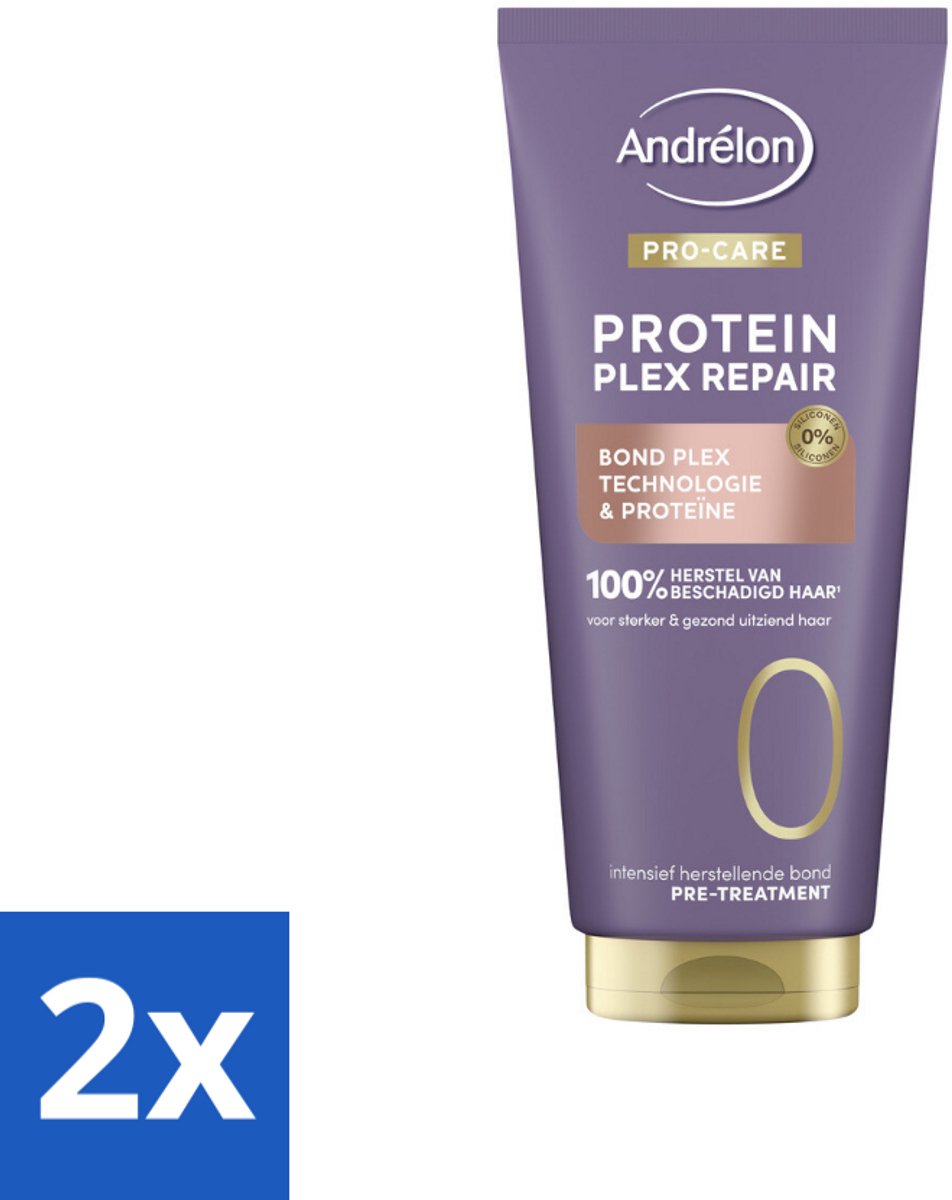 2 x Andrélon – Pre-Treatment – Pro Care Protein Plex Repair – 170 ml - Haarbescherming - Haarherstel - Pre-shampoo Behandeling - Proteïne - Bond Plex Technologie