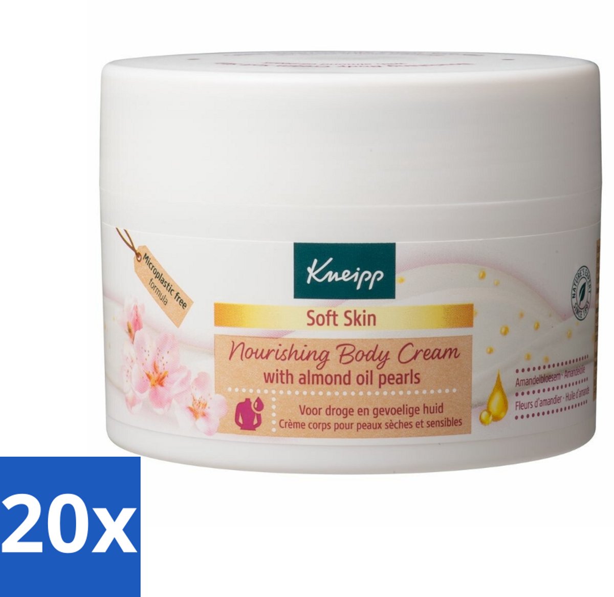 20 x Kneipp - Body crème - Soft Skin - Amandelbloesem - 200 ml - Voordeelverpakking - 20 stuks