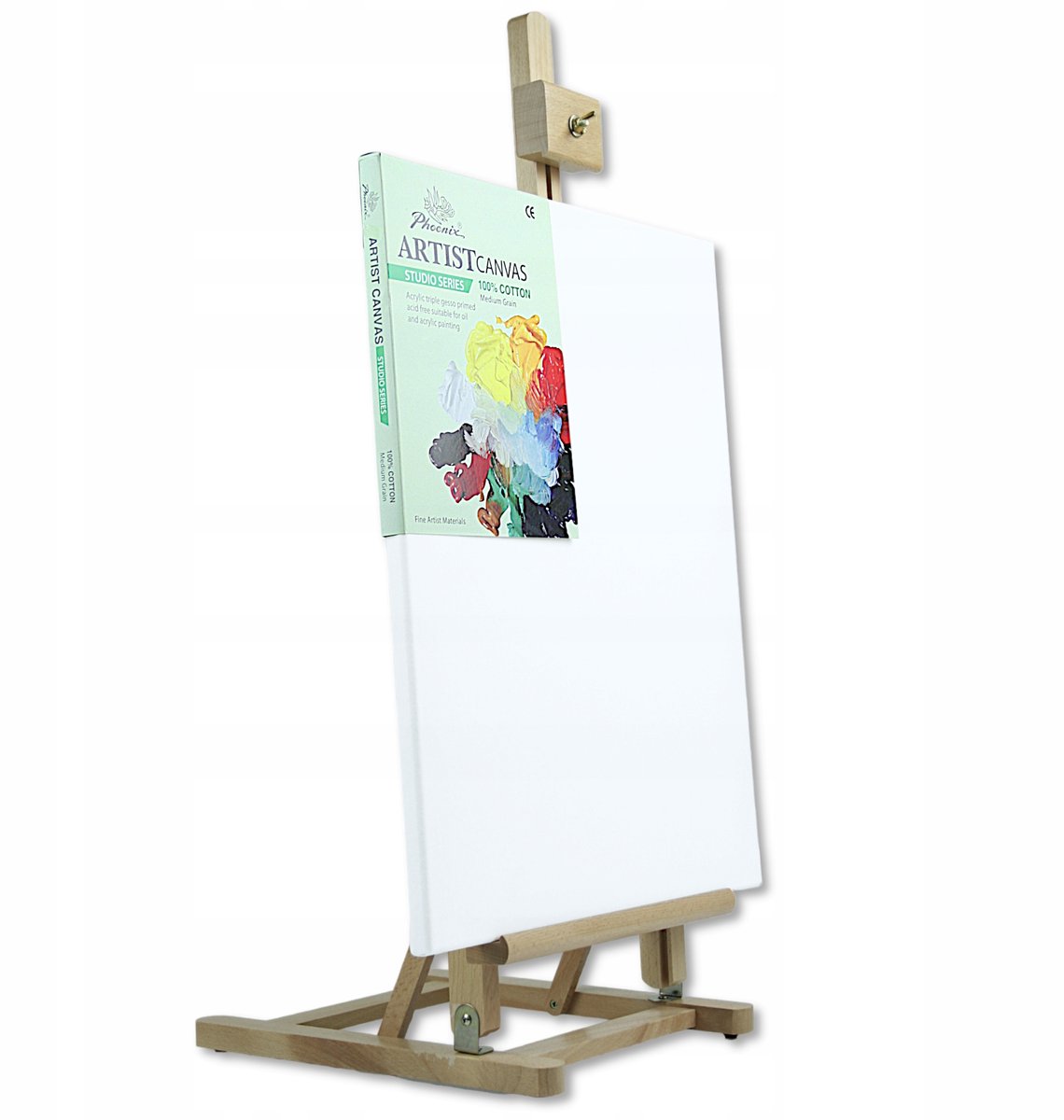 Merkloos Katoenen Schilderdoek op Spieraam 100x100 cm