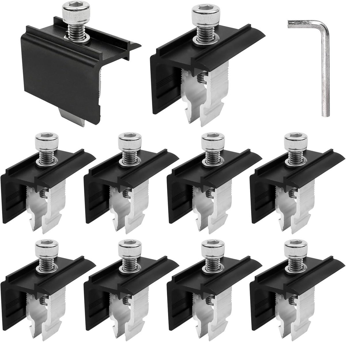 Houder voor zonnepanelen 32-45 mm - aluminiumlegering - weerbestendig - optimale stabiliteit - ShopVlot
