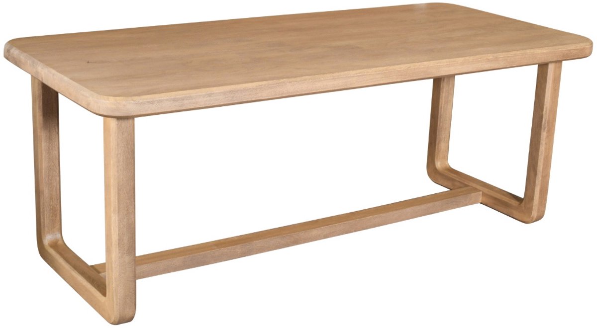 DÉJA Living Eettafel Loja - Rechthoek Naturel Mangohout - 200x90x76cm