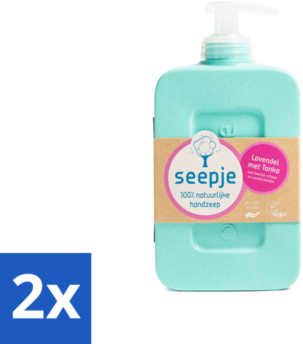 Seepje - Handzeep - Zachte Geur - Lavendel met Tonka - 300 ml - Voordeelverpakking - 2 stuks