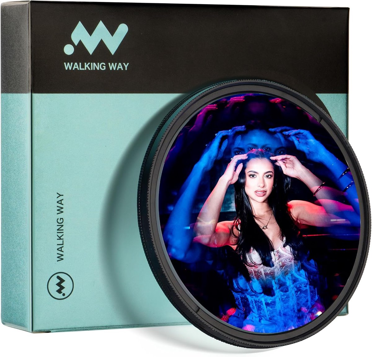 Kaleidoscoopfilter 49mm - Regenboogreflexie - Fractale patronen - Perfect voor creatieve fotografie - ShopVlot