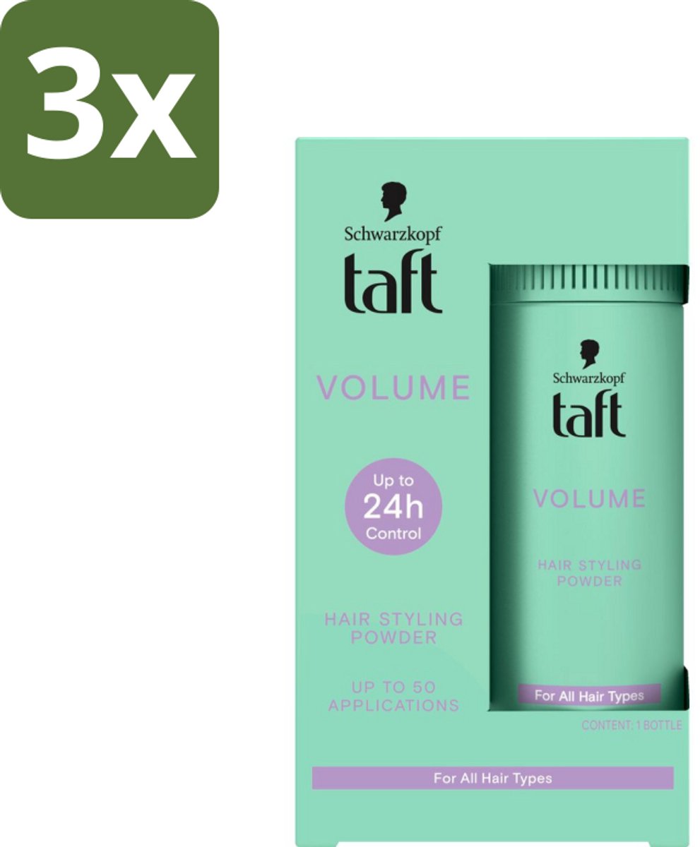 Taft - Volume - Hair Styling Powder - Instant volume - 10 gr - Bulkverpakking - 3 stuks