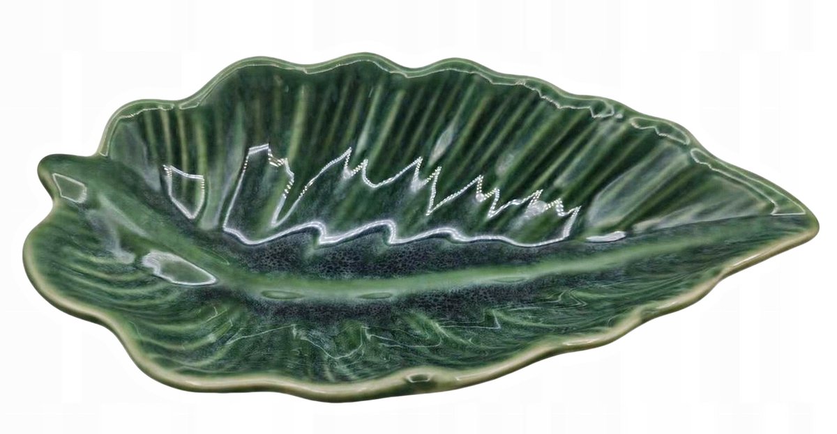 Ovale serveerschaal Bladvorm - Keramiek, 23cm