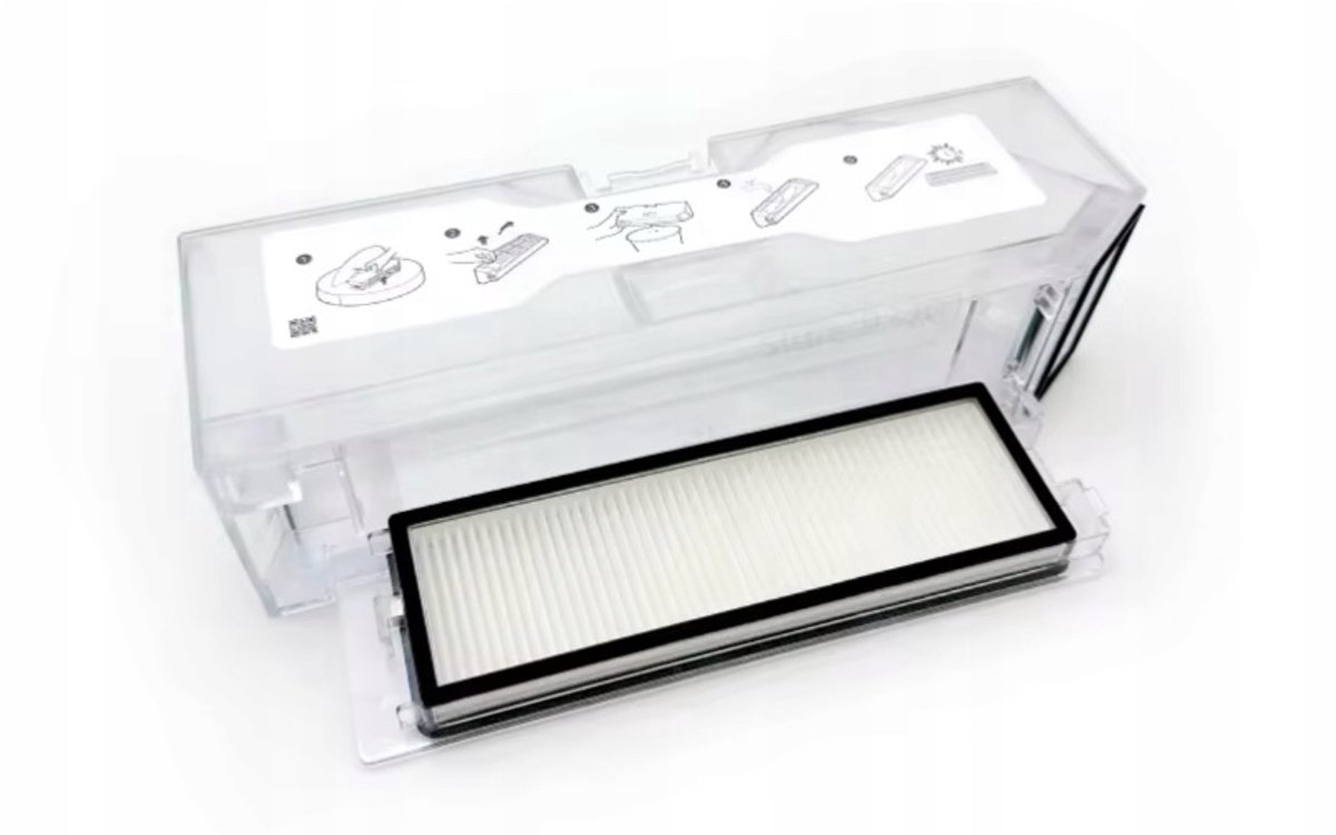 stofbak afvalbak + filter - compatibel met Roborock Q Revo - serienummer: 9.01.2066