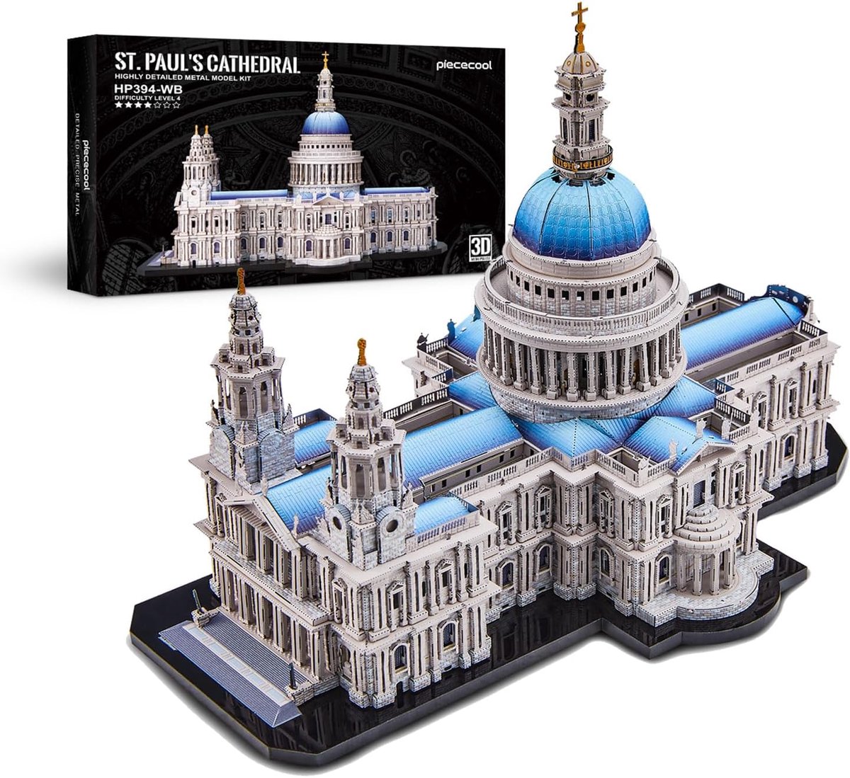 Piececool Metal 3D Puzzle for Adults St Paul's Cathedral Metal Model Kits, London Architecture Building Kits, Family - ShopVlot