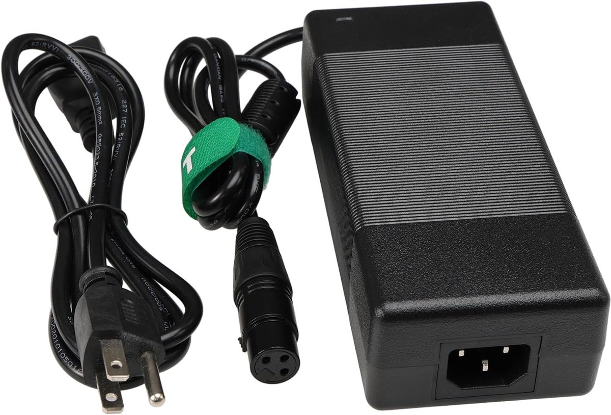 HangTon AC Power Supply Adapter for Aputure Amaran 200d S, 200x S LED Light, Female XLR 3 Pin 48V 6A DC in - ShopVlot