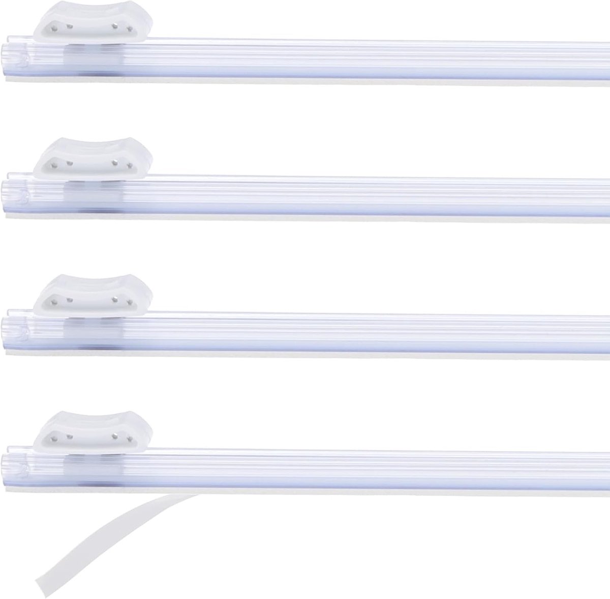 Vershoudfolie houder met snijmes - Wit - 30 cm - Plastic glijdende snijder voor keuken - Voor huishoudelijk gebruik