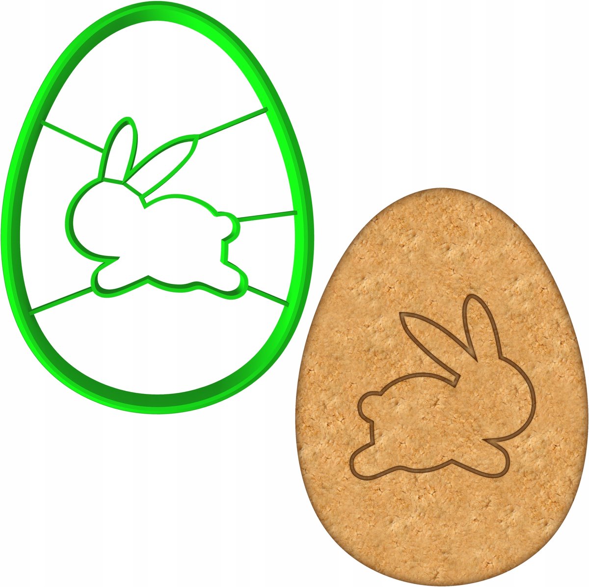Paas Koekjesvorm Ei 8cm - Bakvorm voor Koekjes en Peperkoek