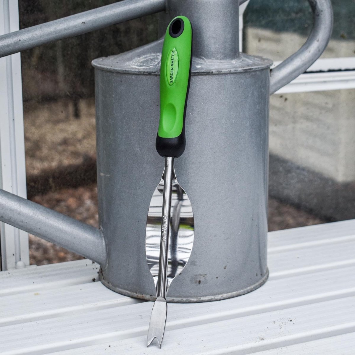 Garden Master® Wiedvork – Roestbestendige handwiedvork van roestvrij staal met een ergonomische, antislip handgreep - ShopVlot