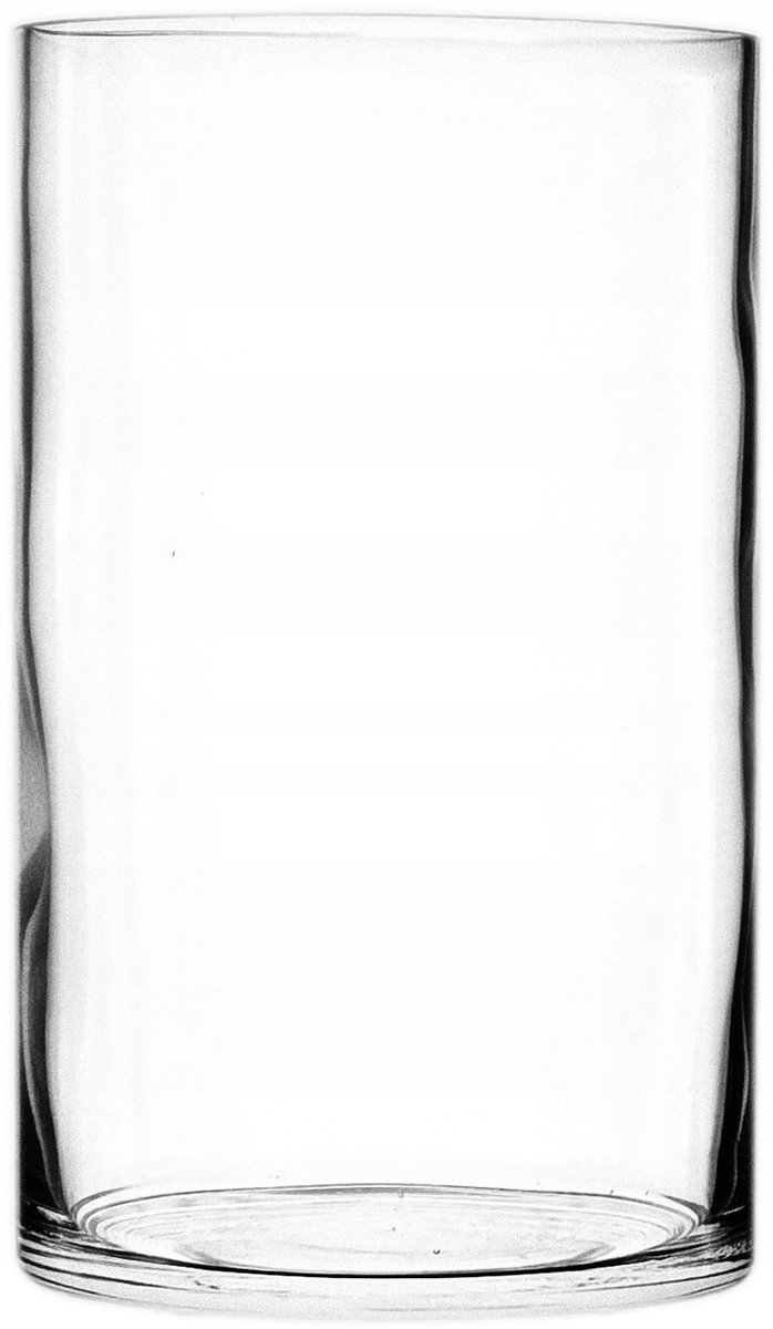 Hoge Glazen Vaas Cilinder 25 cm - Stijlvol en Stabiel