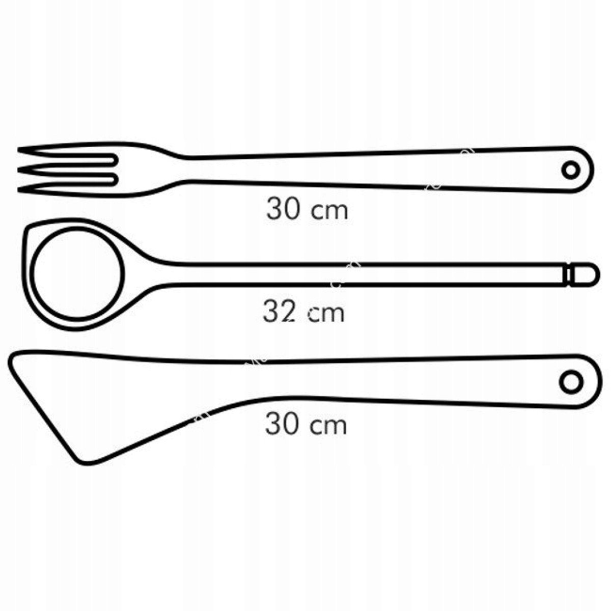 Houten Keukengerei Set - 3 stuks