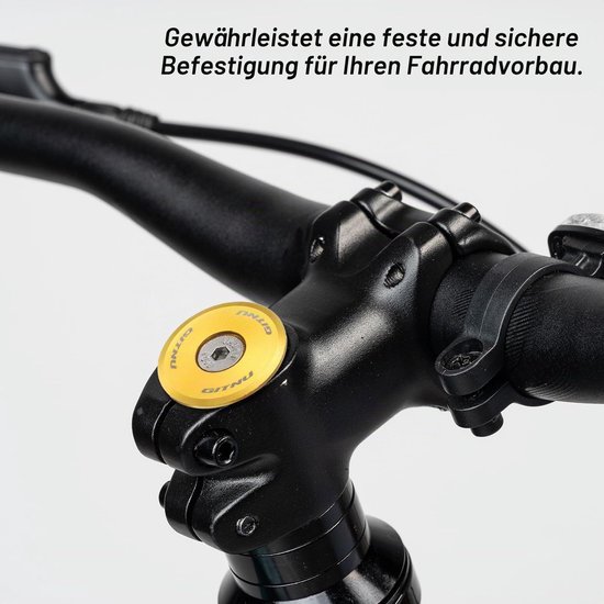 Fiets headset top cap 31,8 mm aluminium voor mountainbike en racefiets lila van Fiets. — afbeelding 4