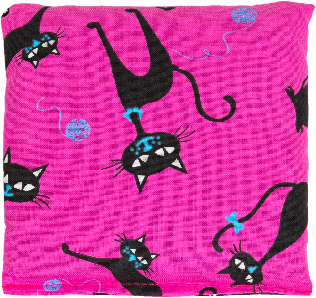 Korrelkussen 12x12cm roze kat Kirschkernkissen Roze kat - ShopVlot