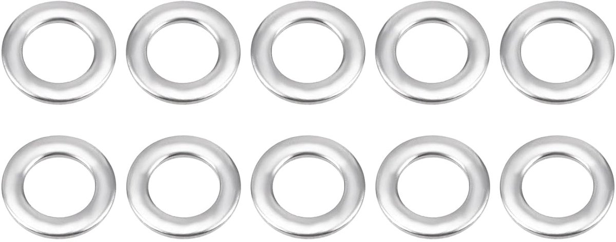 Vlakke Ringen 4mm x 7mm x 0.8mm - 304 RVS - 50 Stuks - Perfect voor Industriële Machines - ShopVlot
