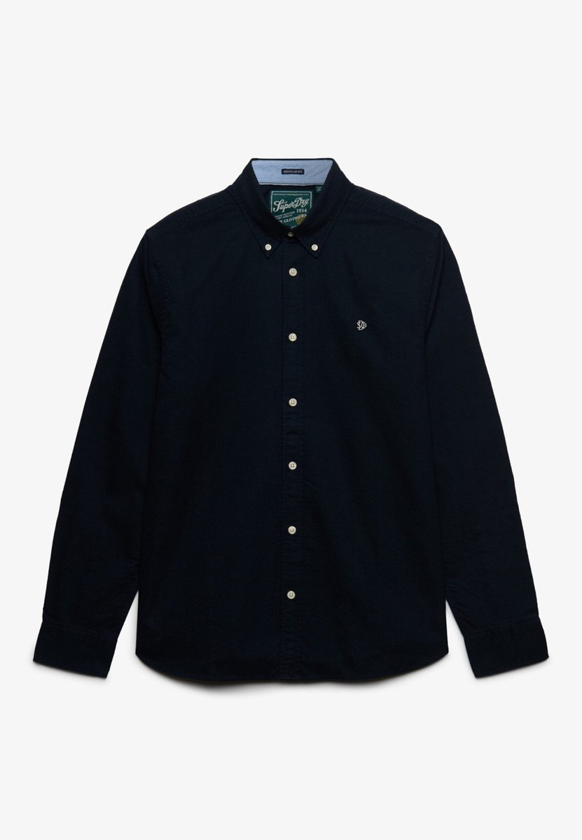 Superdry - Preppy Oxford Overhemd Relaxed Pasvorm - Heren - Lange mouwen shirts